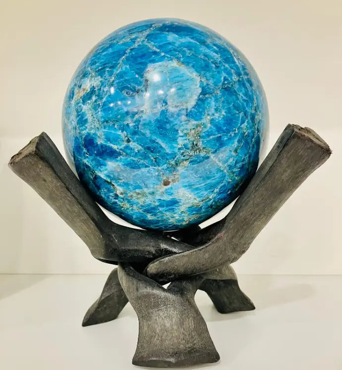 Sphère Apatite bleue
