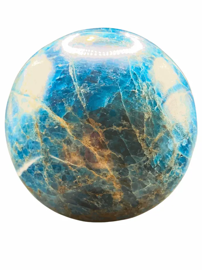 Sphère Apatite bleue