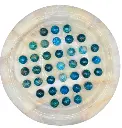 Jeu du Solitaire Apatite Bleue