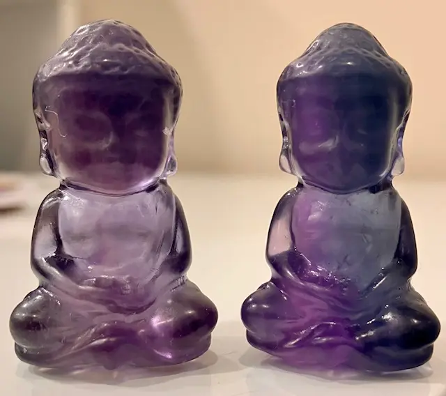 Bouddha Fluorine Bleue - verte