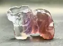 Eléphant en Fluorine multicolore