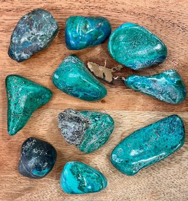 Pierres roulées Chrysocolle