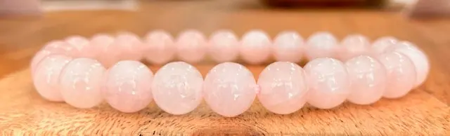 Bracelet Quartz rose du Brésil 8mm