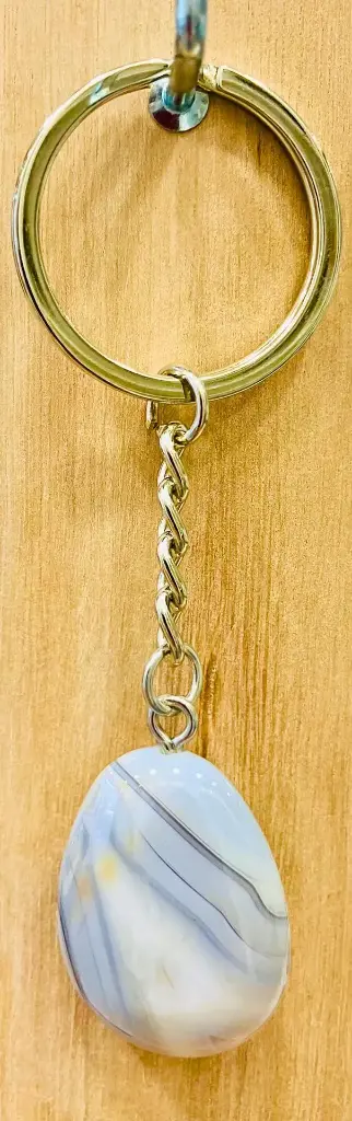 Porte clé en Agate du Botswana