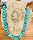 Collier boule Amazonite du Pérou 8 mm
