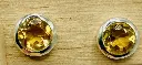 Boucles d'oreilles Citrine puce