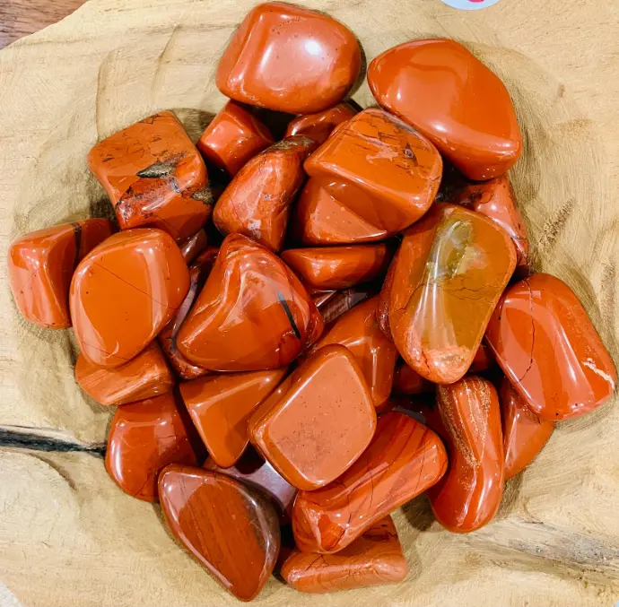Pierres roulées Jaspe rouge
