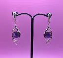 Boucles d'oreilles Améthyste