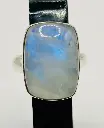 Bague Pierre de Lune bleutée