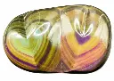 Double cœur en Obsidienne Œil Céleste