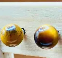 Boucles d'oreilles Puce en Œil de tigre