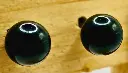 Boucles d'oreilles puce en Obsidienne noire