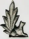 Renard en Obsidienne Argentée