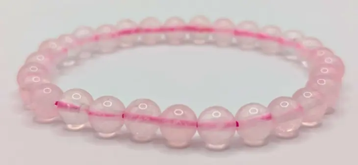 Bracelet Quartz rose du Brésil 6mm