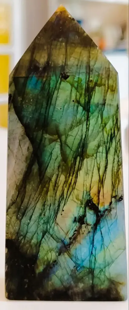Pointe polie Labradorite