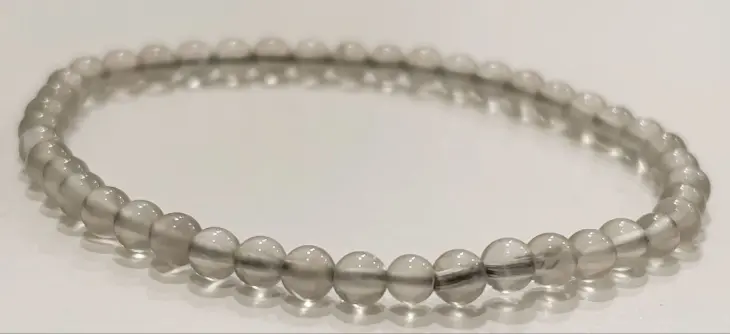 Bracelet Pierre de Lune grise 4mm