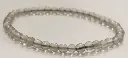 Bracelet Pierre de Lune grise 4mm