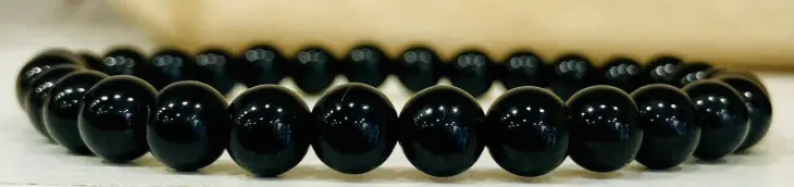 Bracelet Onyx 8mm (taille grand poignet)