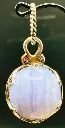 Pendentif Gotland Ball en Calcédoine Bleue – Monture en Argent