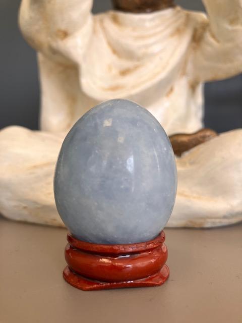 Œuf en Calcite Bleue