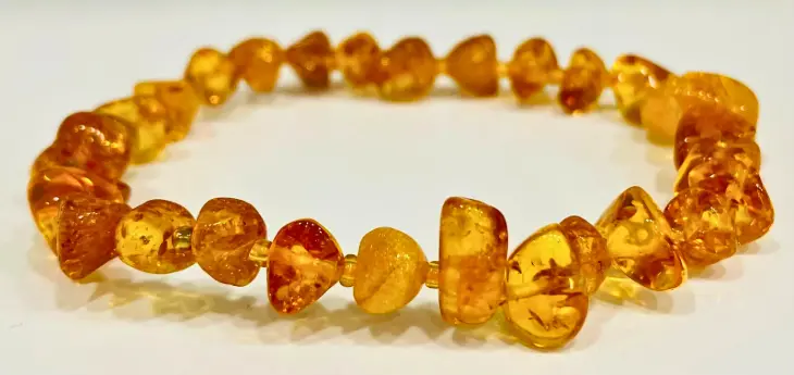 Bracelet Ambre Cognac 5-6mm