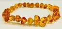 Bracelet Ambre Cognac 5-6mm