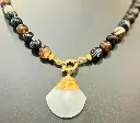 Collier Agate Œil et Nacre