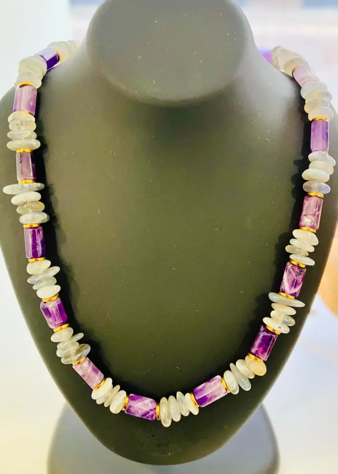 Collier Améthyste - Labradorite