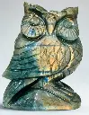 Sculpture Hibou en Labradorite