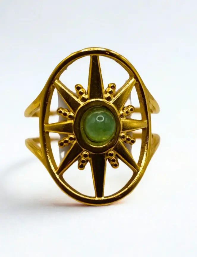 Bague Aventurine verte