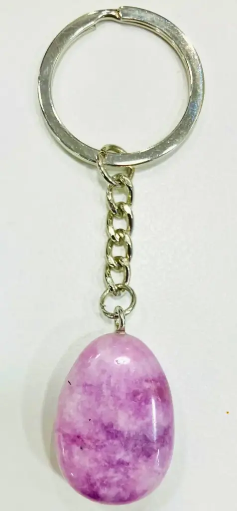 Porte clé en Lépidolite