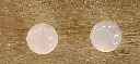 Boucles d'oreilles Puce en Quartz rose