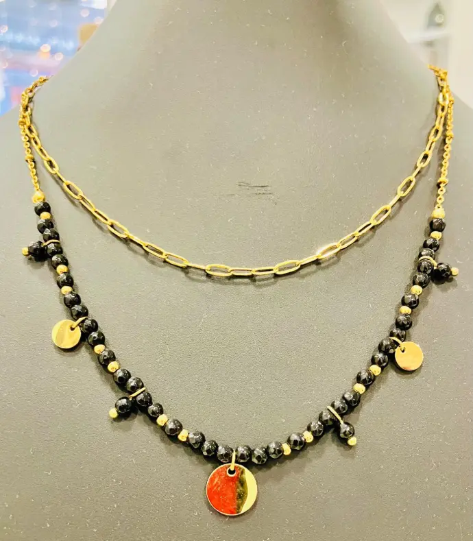 Collier Duo Onyx