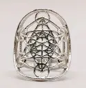 Bague Cube de Métatron en Argent 925
