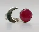 Bague Rubis en Argent 925 Taille 55