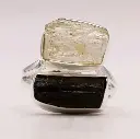 Bague Scapolite - Tourmaline Noire en Argent 925