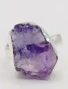 Bague Améthyste Brute en Argent 925