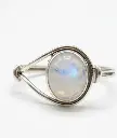 Bague Pierre de Lune en Argent 925 Taille 49
