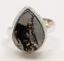 Bague Shungite en Argent 925 Taille 48