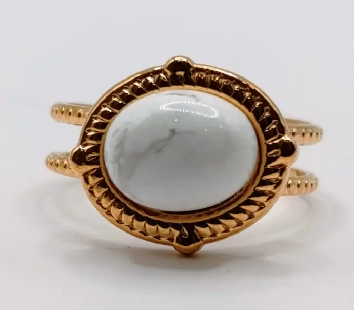 Bague Howlite