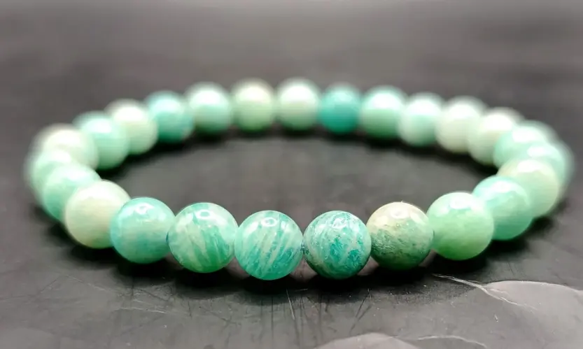 Bracelet Amazonite 8mm Pérou