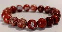 Bracelet Jaspe rouge 10mm