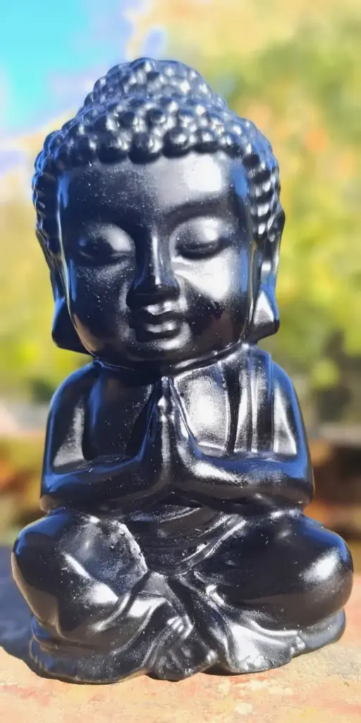 Bouddha Obsidienne Noire