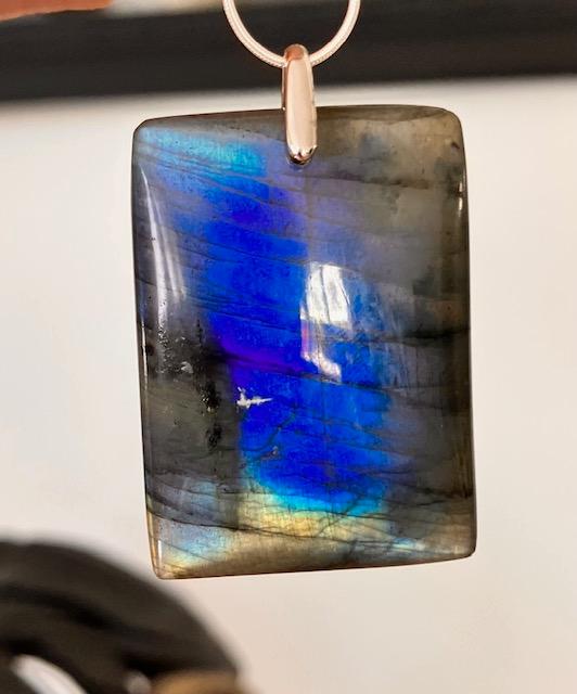 Pendentif Rectangle Labradorite