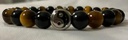 Bracelet Œil de Tigre - Tourmaline Noire