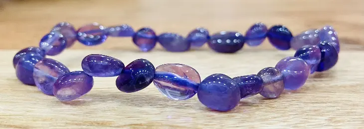 Bracelet Améthyste pierres roulées Brésil