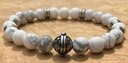 Bracelet Howlite - Nacre