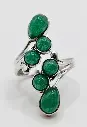 Bague Aventurine verte en Argent 925
