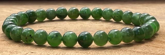 Bracelet Jade Néphrite 6mm