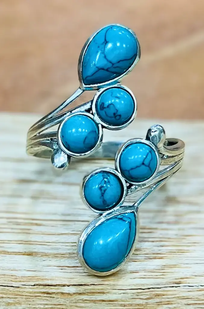 Bague Turquoise de Chine en Argent 925